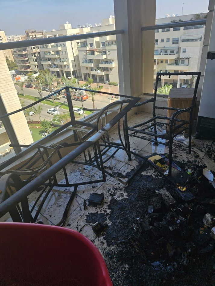 שריפה בקומה השישית של בניין בבת ים