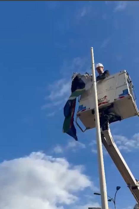 דגל דרום אפריקה הוסר מגן המנהיגות בראשון לציון