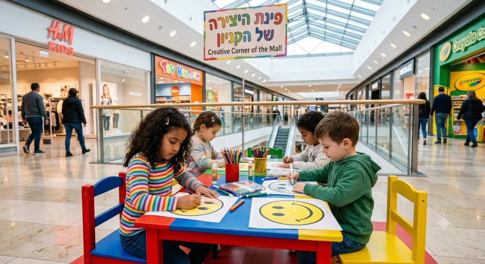 מחפשים בילוי חינמי לילדים? "מתחם סמיילי" מגיע לקניון עופר רחובות