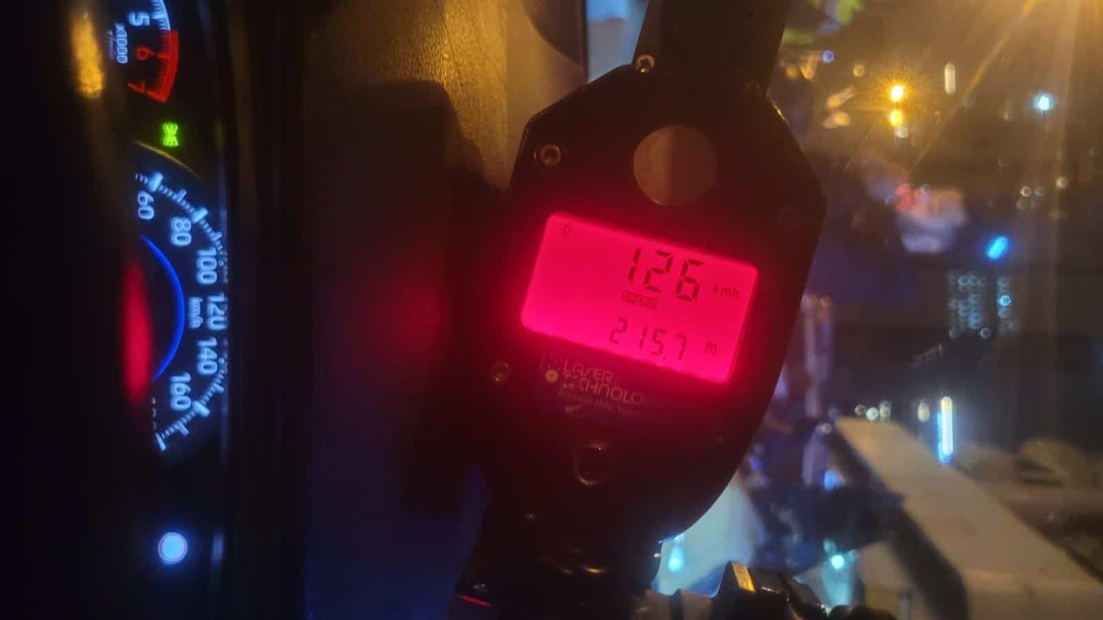 ואז זה קרה: הנהג טס ב- 126 קמ״ש