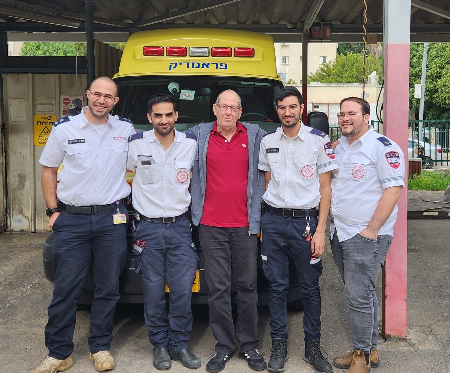 מרגש: הפראמדיקים נפגשו עם האיש שהצילו