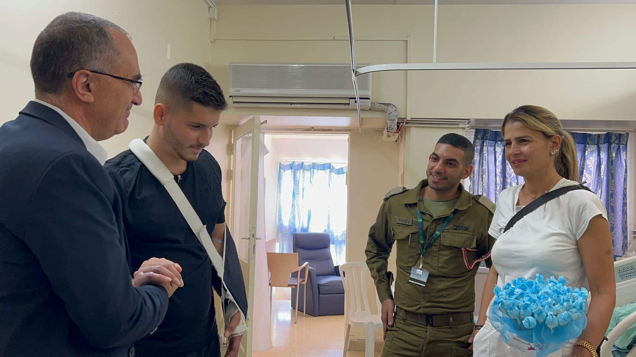מרגש:מסדר הפרידה מהקצין הלוחם ששוחרר לשיקום אחרי 38 ימי אשפוז