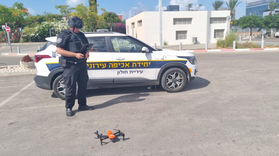 רחפנים מתגברים את כוחות הביטחון בחולון