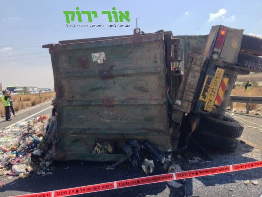 עשרות תאונות בשנה החולפת בעיר חולון עם מעורבות רכב כבד