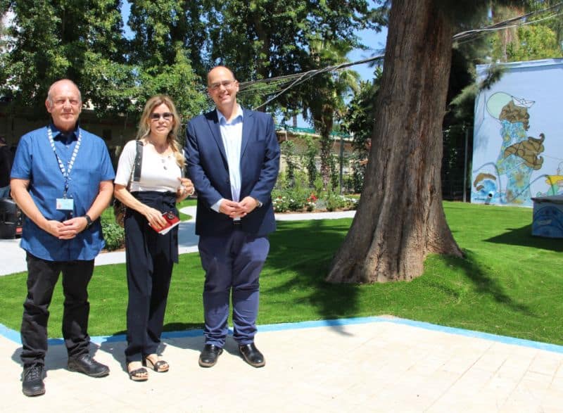 ראש העיר צביקה ברוט עם רוני פדרמן ופרופסור יובל מלמד