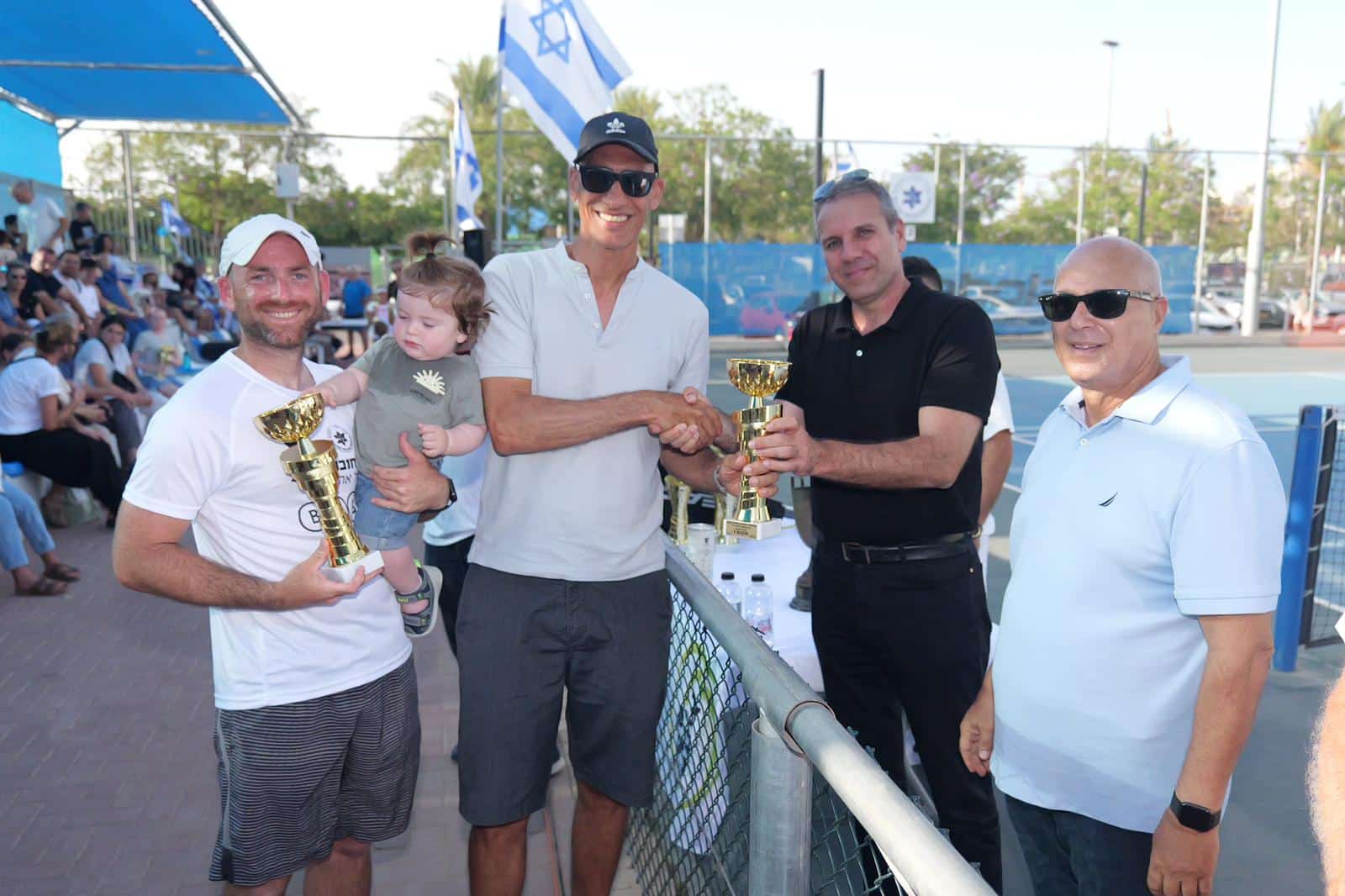 חמישה מגרשי טניס חדשים בצמוד לספורטק הפתיחה החגיגית נערכה עם סיום אליפות רחובות בטניס