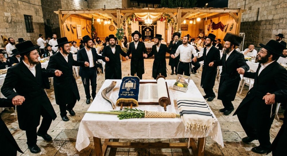 שמחת תורה - אין לימוד תורה אלא רק ריקודים 