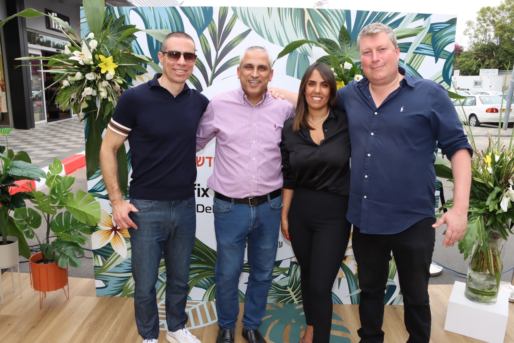 מימין עומר אוגולניק, לירון חיים, אלון יוניאן ואופיר שריד בעופר בילו סנטר צילום ניר פקין