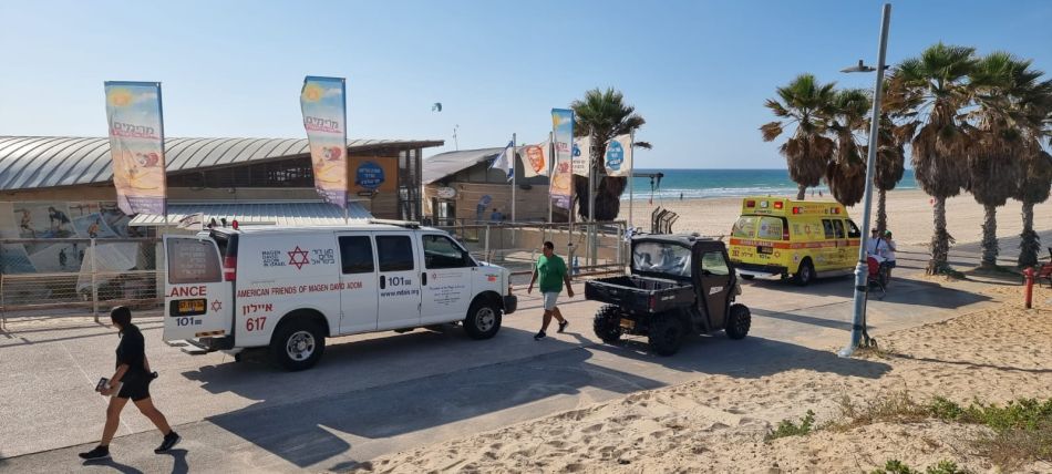 ראשון לציון: תאונת עבודה קשה בחוף 4X4