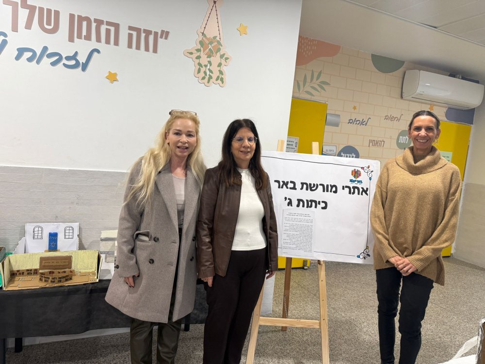 מיזם מרגש בבית הספר יצחק נבון: חקר אתרי המורשת של באר יעקב