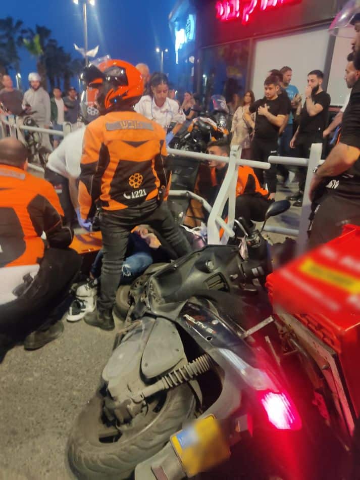 בת ים: תאונת אופנוע קשה בטיילת בת ים
