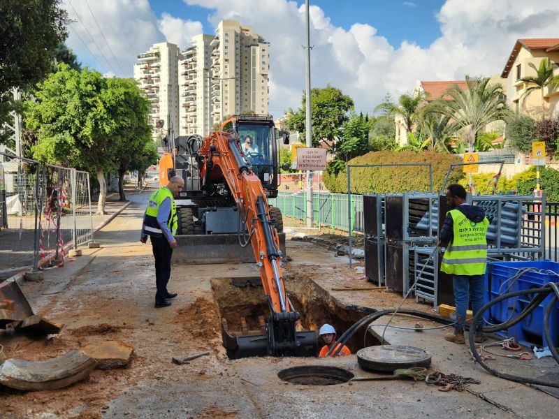 ראשון לציון: שודרגה בהצלחה מערכת הביוב ברחוב ירושלים