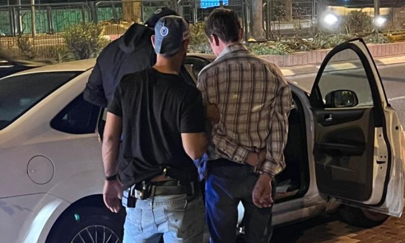 רגע מעצר החשודים- צילום: דוברות משטרת ישראל
