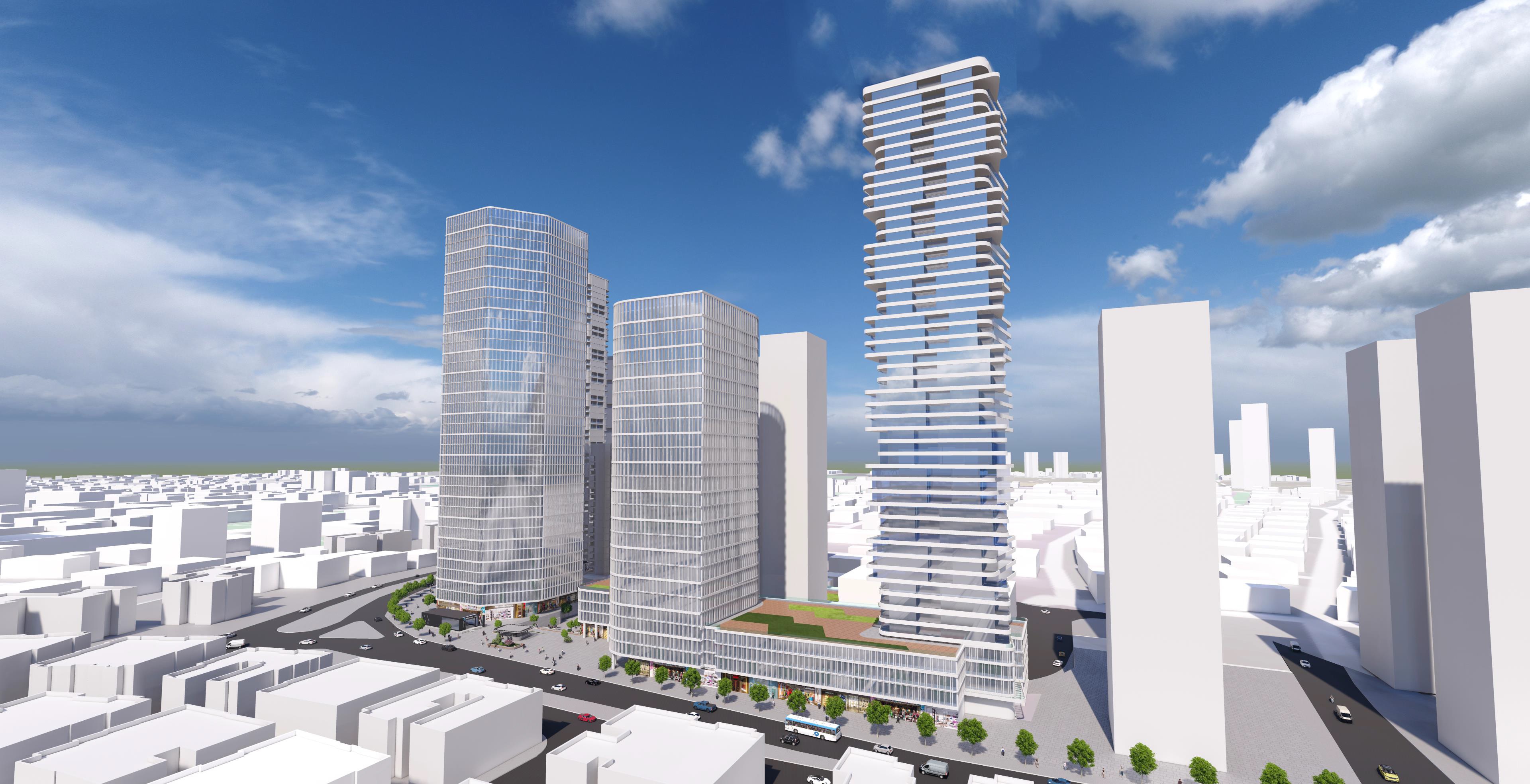 מבט מצפון. קרדיט: יסקי מור סיון אדריכלים, עורכי התוכנית