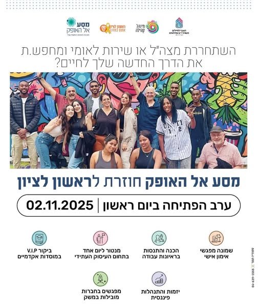 "מסע אל האופק": כך תיבנו חיים מוצלחים אחרי השחרור מצה"ל