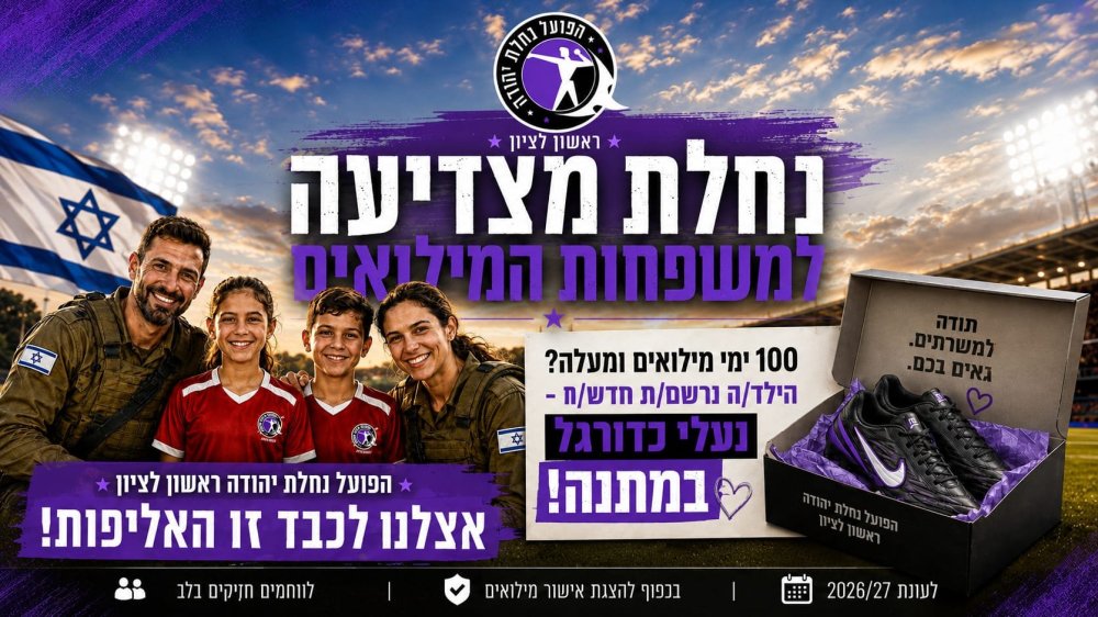 הפועל נחלת יהודה ראשל"צ מצדיעה למשפחות המילואים