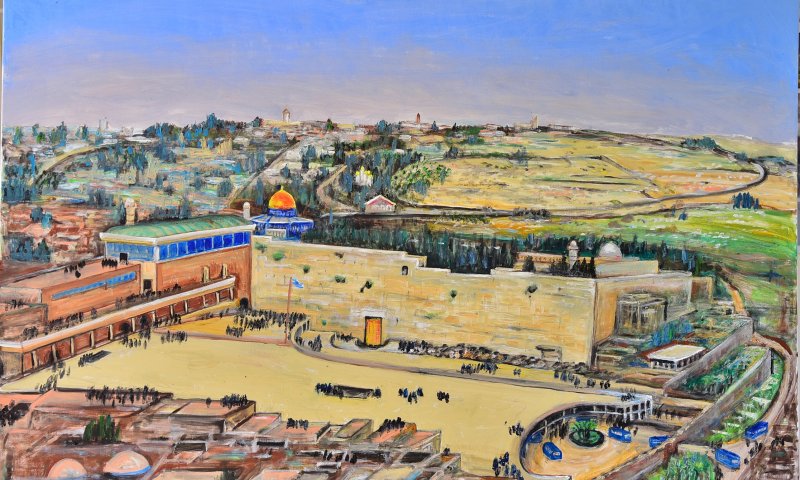' צילום באדיבות יורם זמוש - מוזיאון ידידי ישראל - תערוכה חדשה של יורם זמוש 'ירושלים אהבתי (002)