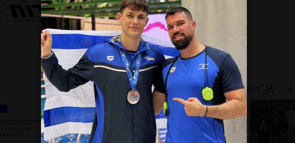 גאווה לרמת גן: השחיין נתן גוטפלד זכה בשתי מדליות כסף באליפות אירופה לחירשים