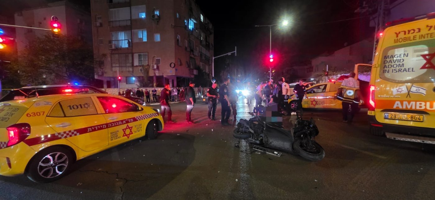 קטין נפצע קשה בתאונת אופנוע בראשון לציון