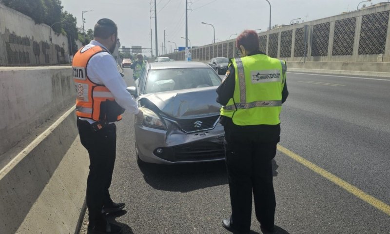 בהלה מההתראה גרמה לתאונה בכניסה לבת ים