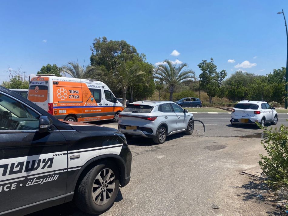 תינוק בן 3 חודשים נפצע בתאונה בראשון לציון
