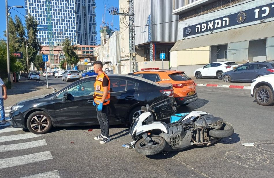 פצוע בתאונה באזור התעשייה בת ים