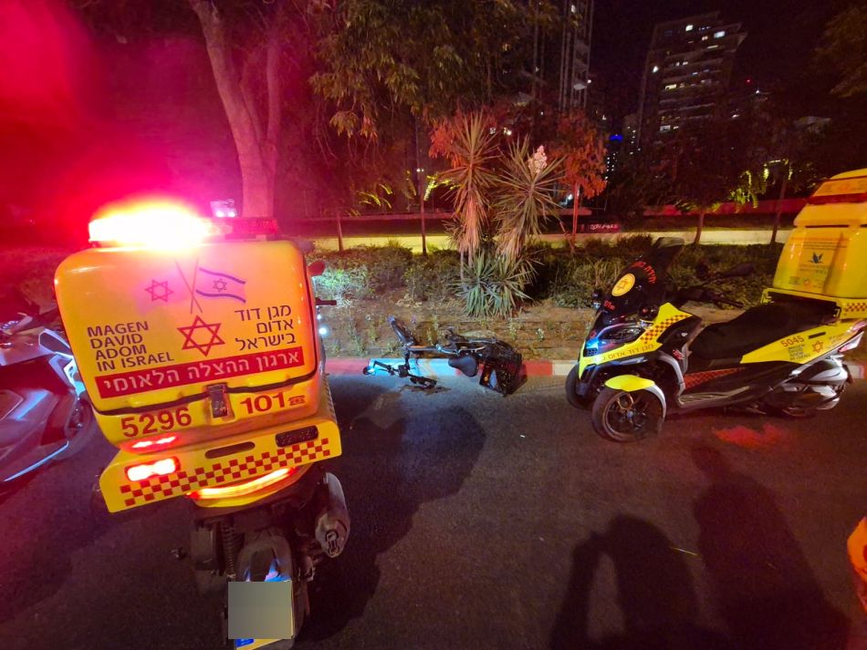 רוכב אופניים נפצע קשה בראשון לציון