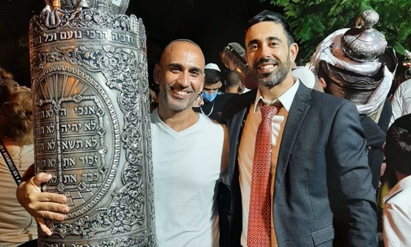 חגיגות שמחת תורה בבית הכנסת "חסדי שמיים" בחולון