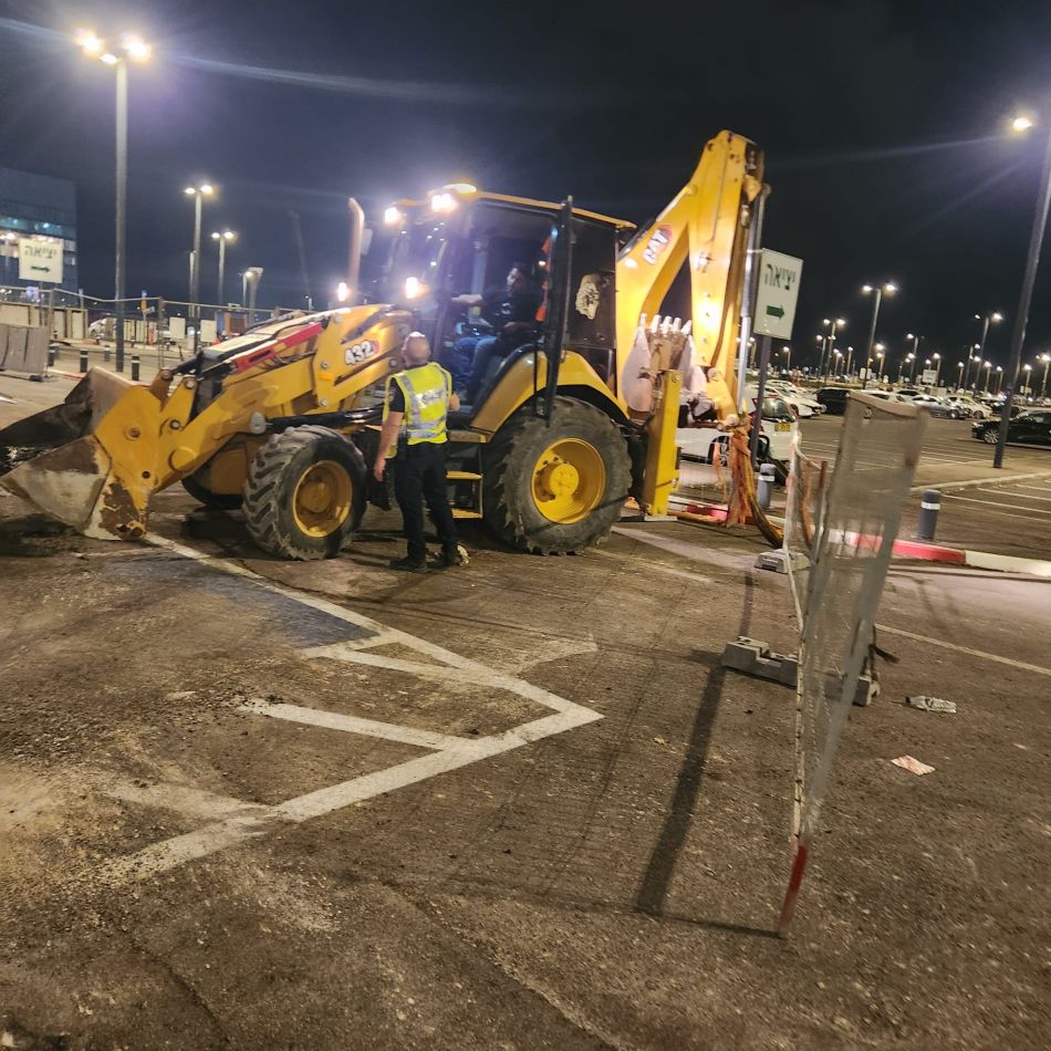 עשרות משאיות וכלים כבדים הורדו מהכביש ב"מתחם האלף"