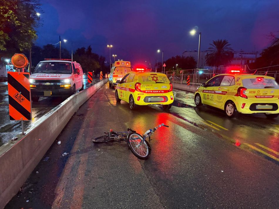   פצוע בתאונה במרכז חולון