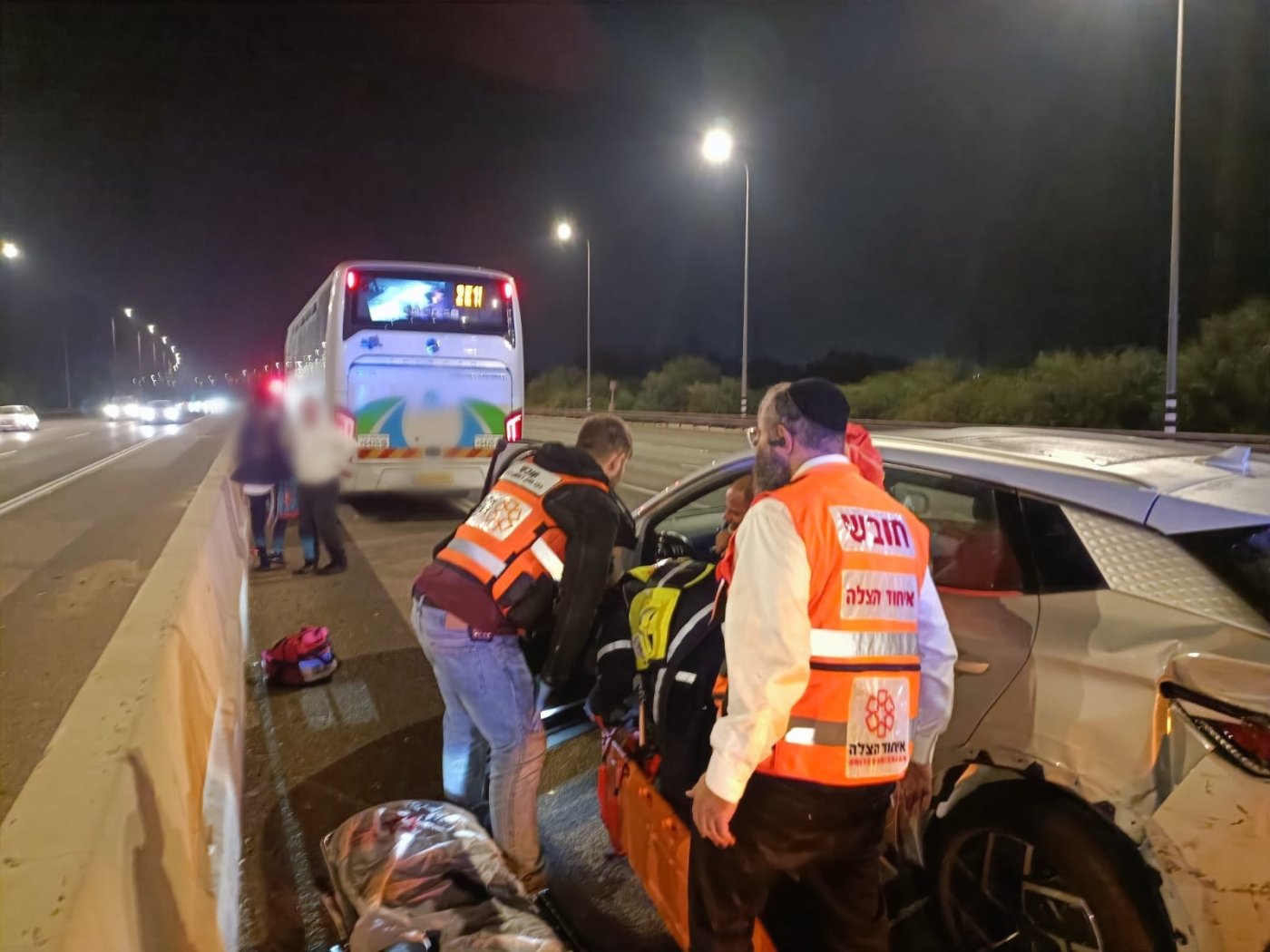 תאונת שרשרת בכניסה לחולון