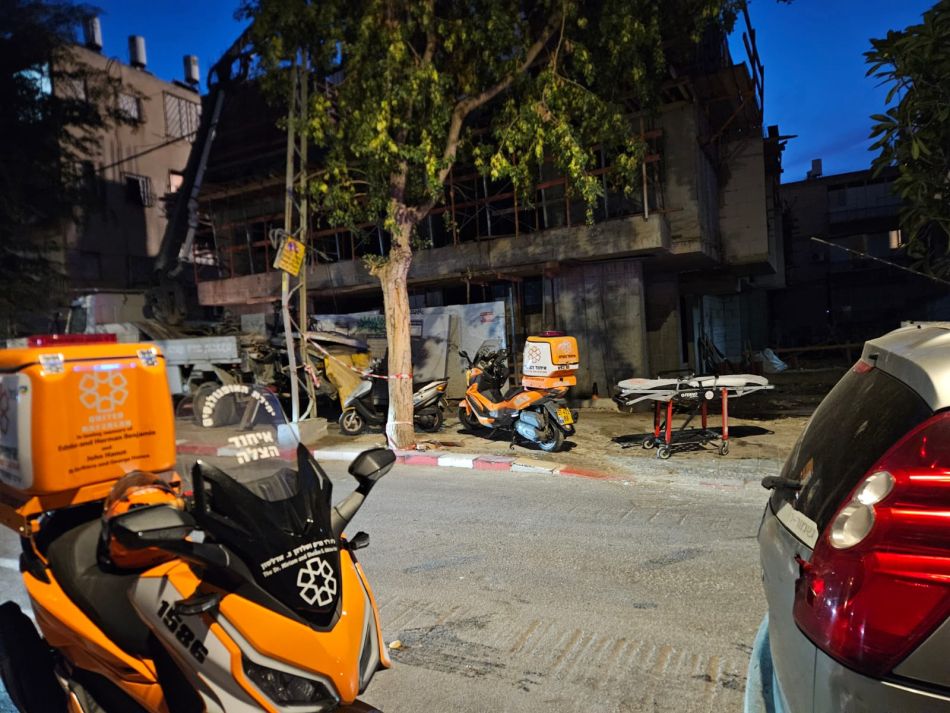 תאונת עבודה במרכז בת ים