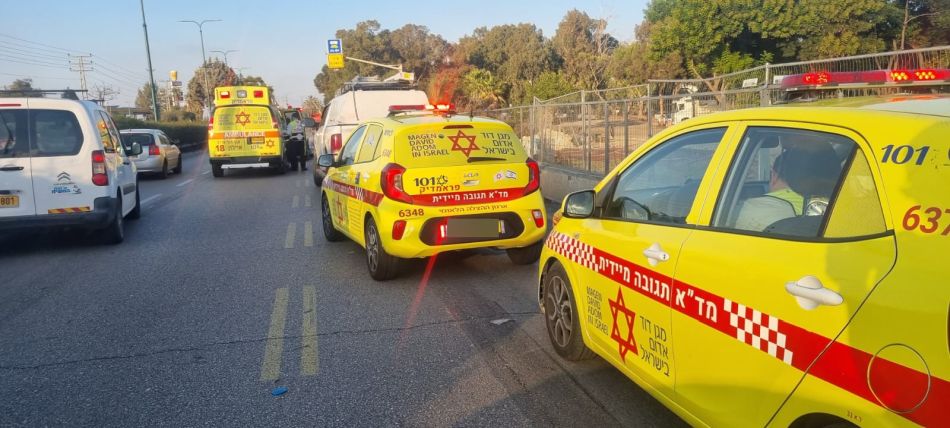 תאונה קשה בדרך בדרך המכבים