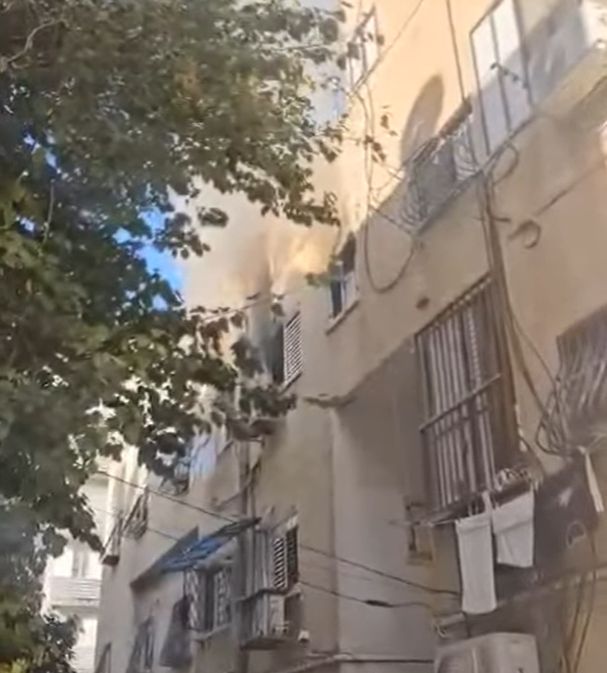 שריפה בדירה בבת ים