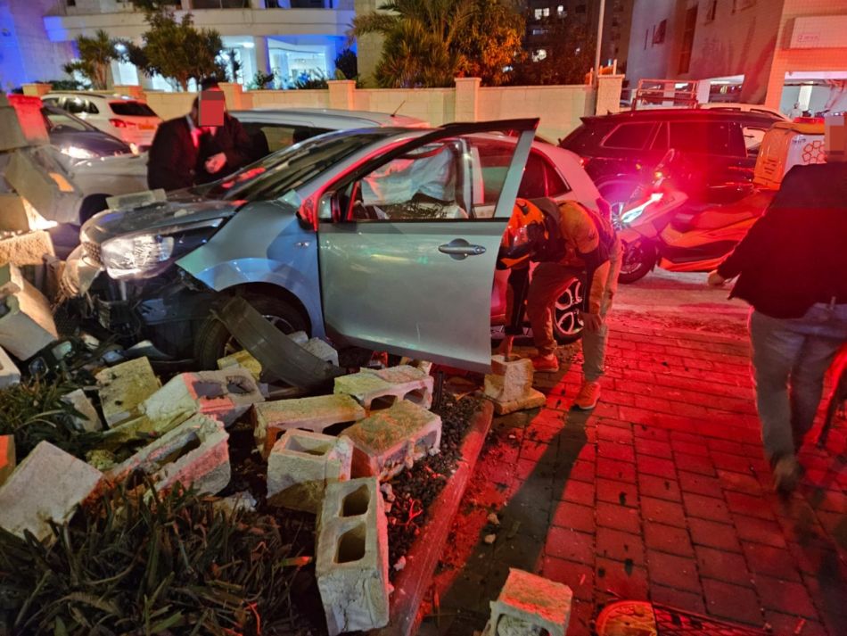 נהגת נפצעה בתאונה בבת ים