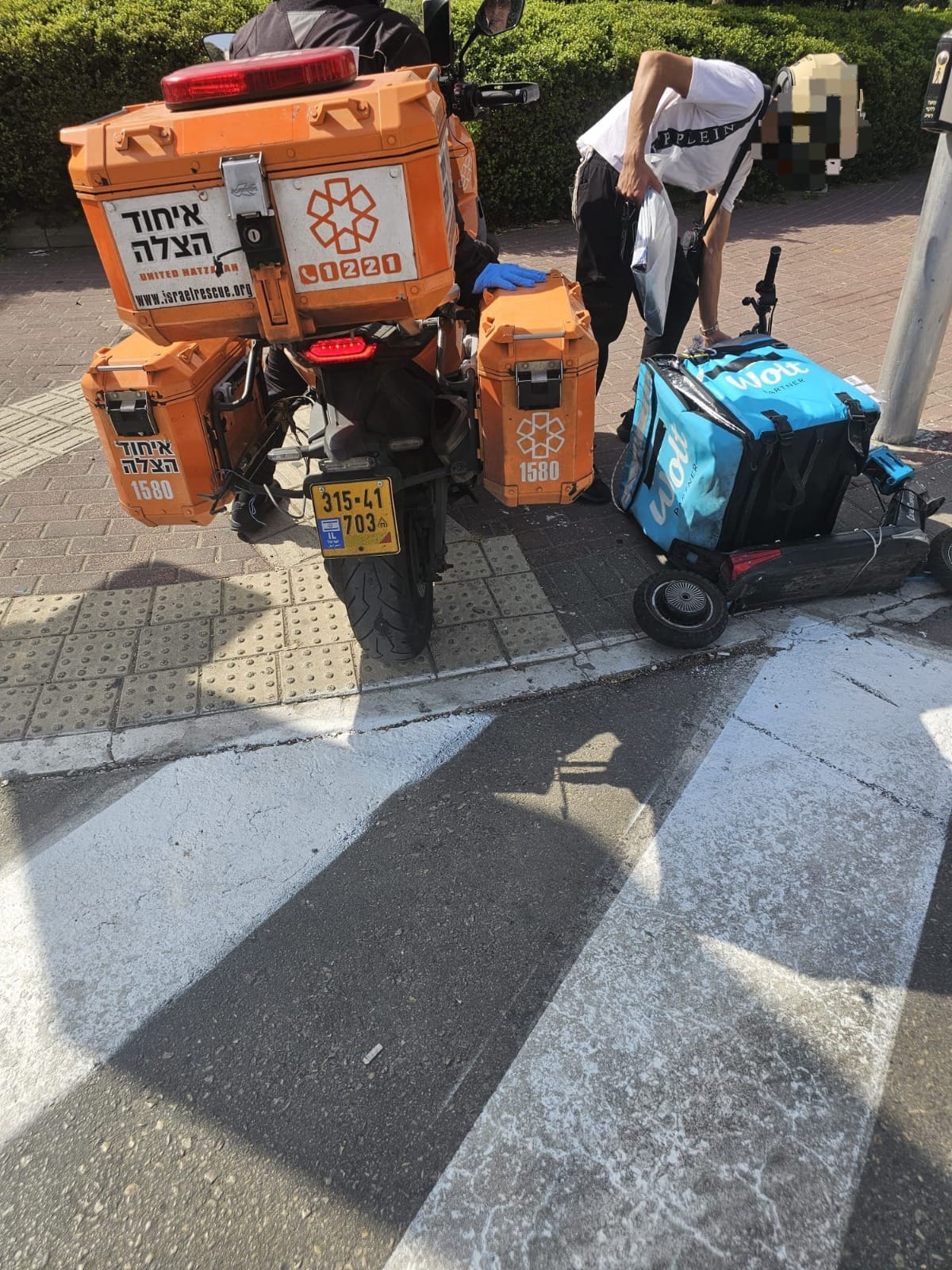 פצוע בינוני בתאונת קורקינט בחולון