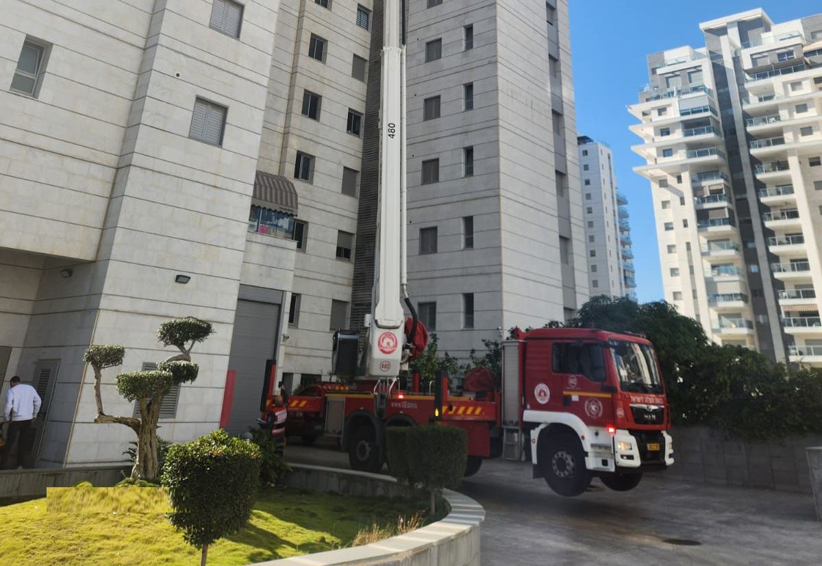 התקיים תרגיל שריפה במגדל מגורים בחולון