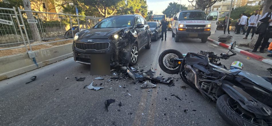תאונת אופנוע קשה בבת ים