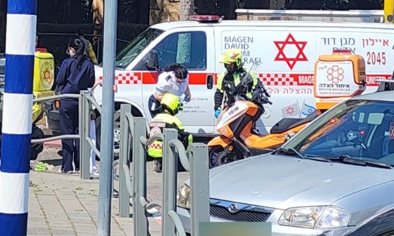 הולך רגל נפצע בתאונה בשכונת נאות רחל