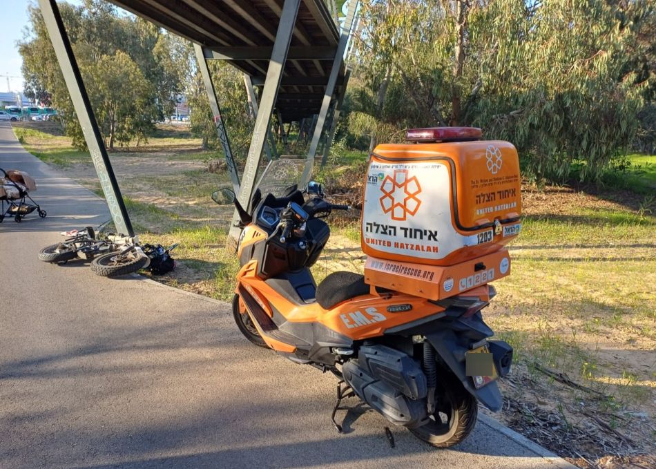 פצוע קשה בתאונת אופניים במערב ראשון לציון