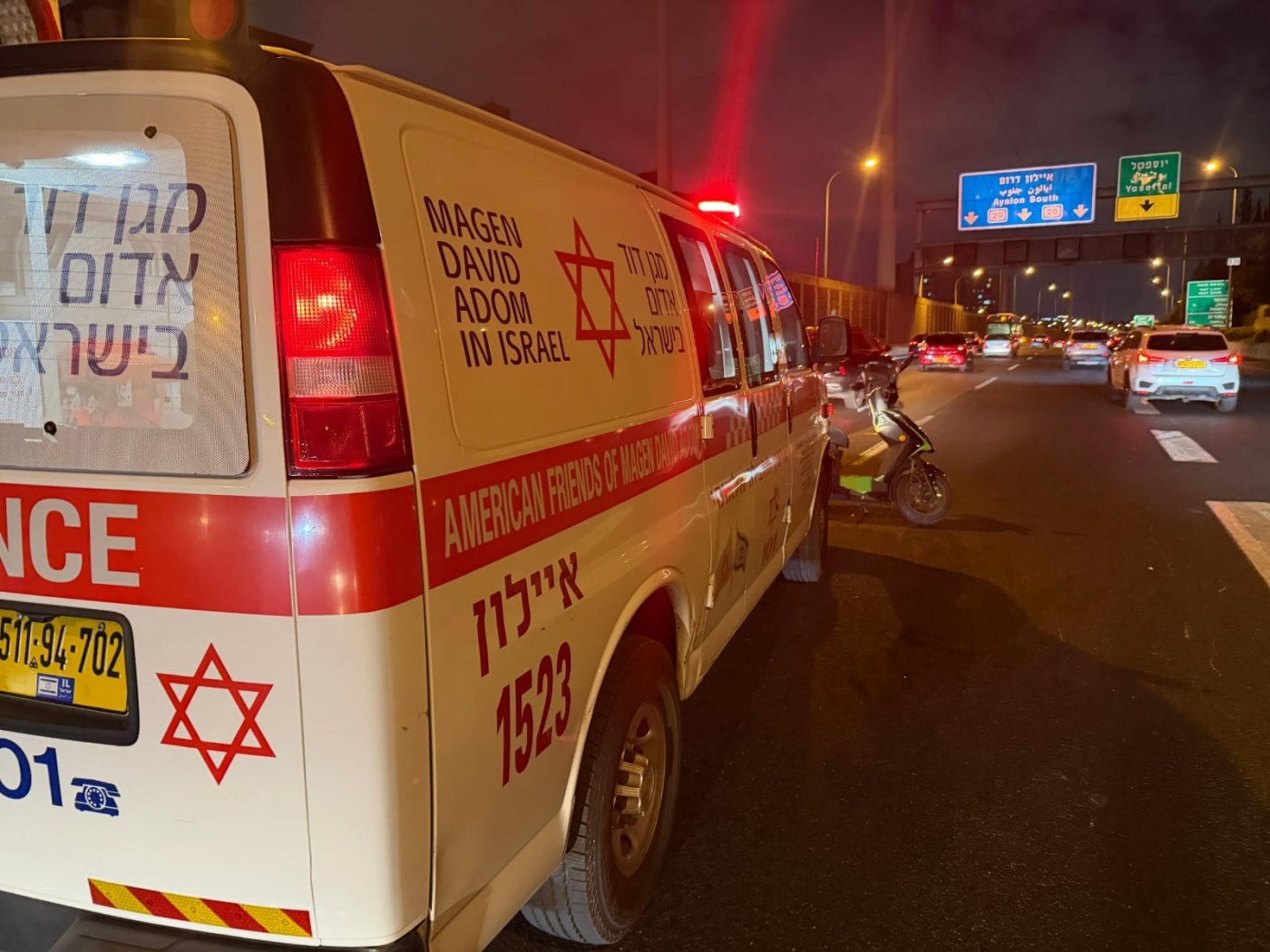 פצוע בתאונת אופנוע סמוך למחלף יוספטל