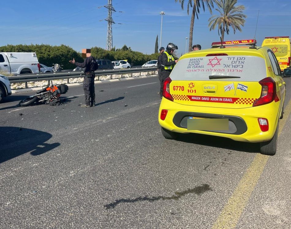 פצוע קשה בתאונה סמוך לבית דגן