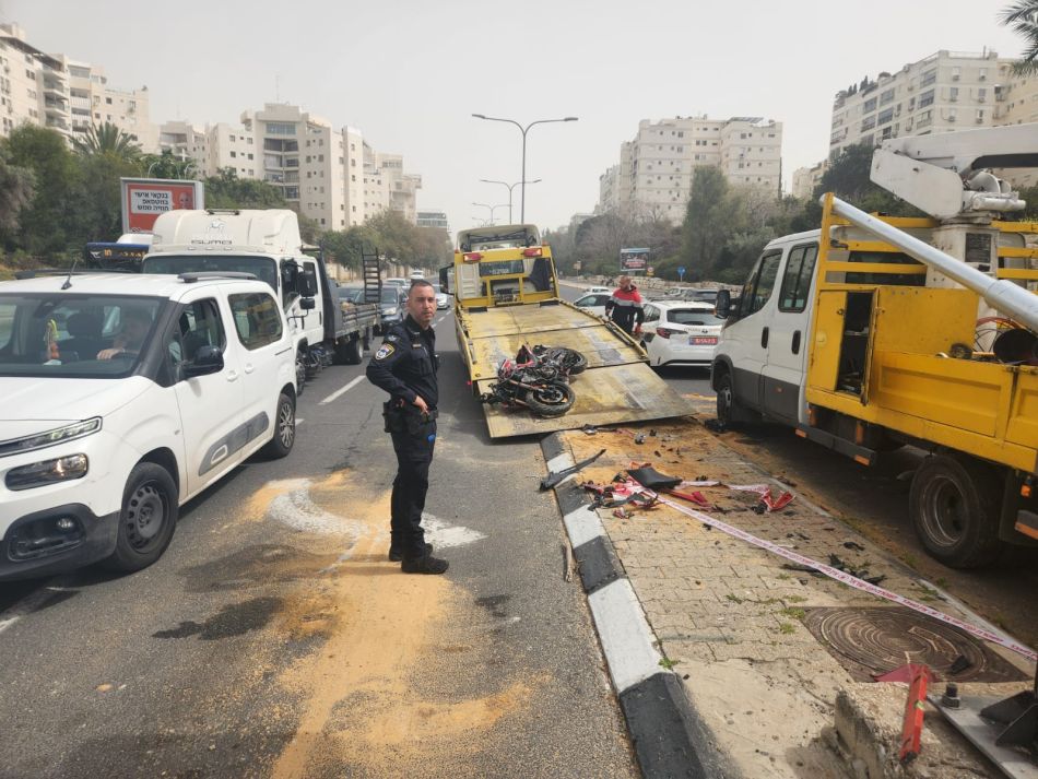 תושב ראשון לציון היה מעורב בתאונה בה נהרג רוכב אופנוע