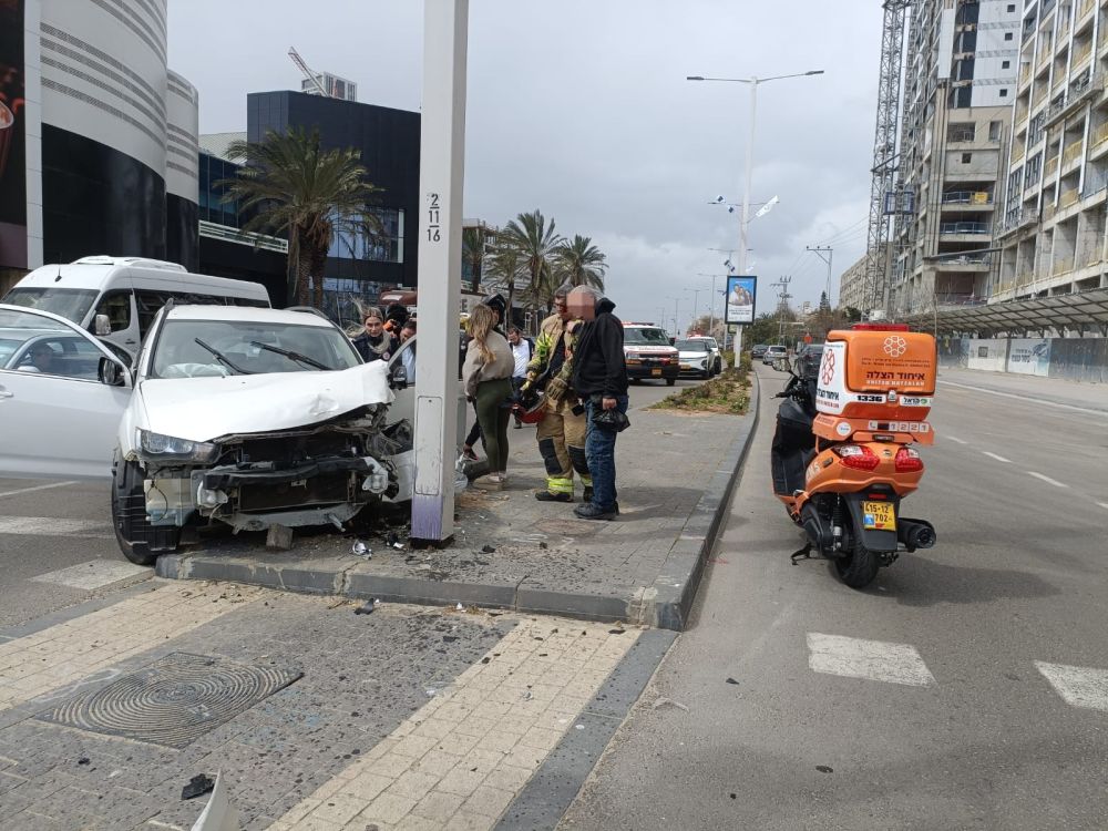 פצוע בתאונה ברחוב יוספטל בבת ים
