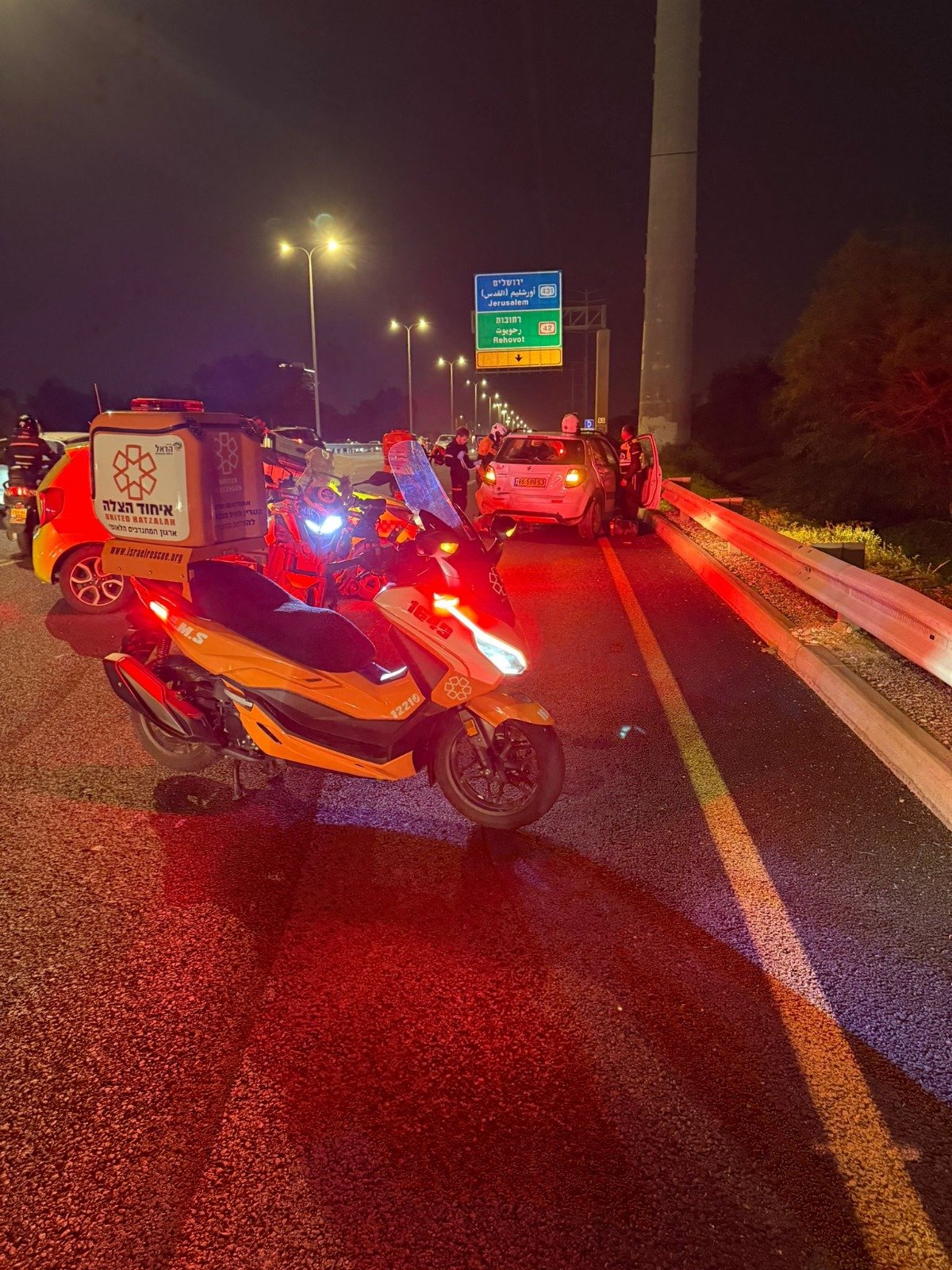 4 פצועים בתאונה סמוך לראשון לציון