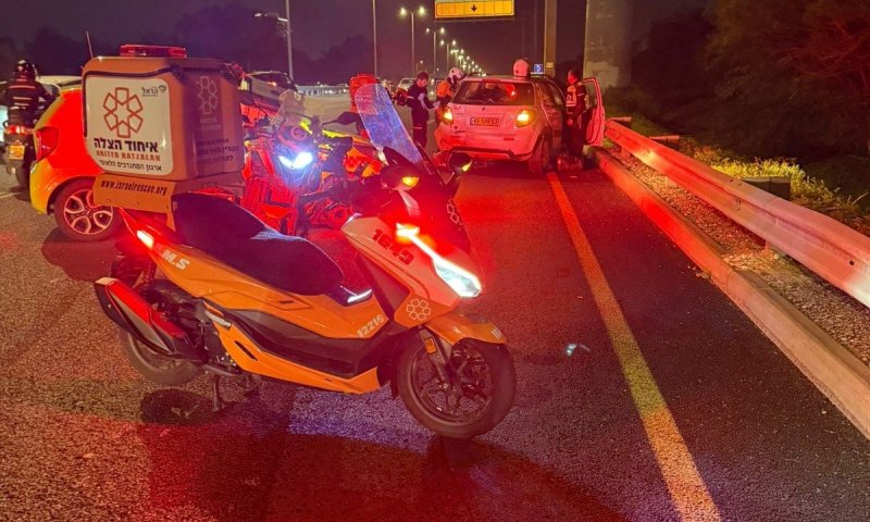 4 פצועים בתאונה סמוך לראשון לציון