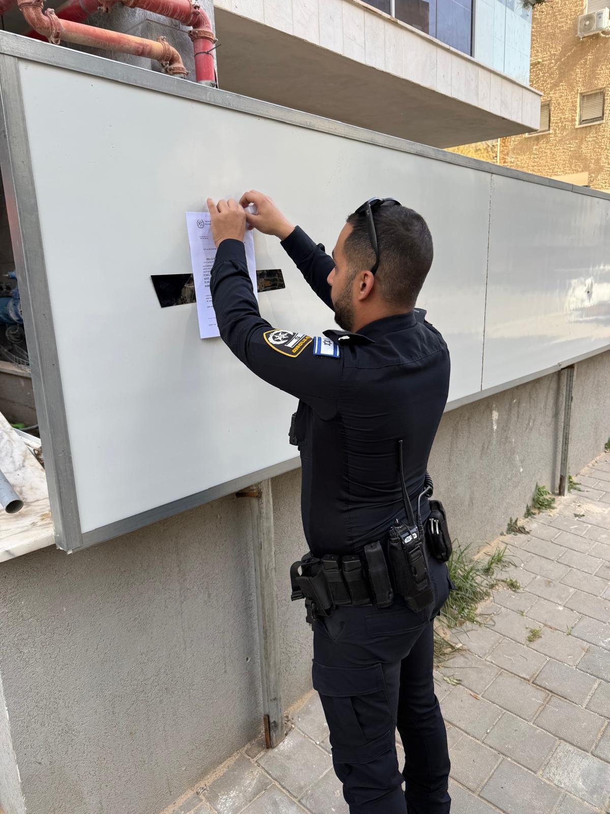 צו סגירה לאתר בנייה בבת ים בו נתפס שב"ח