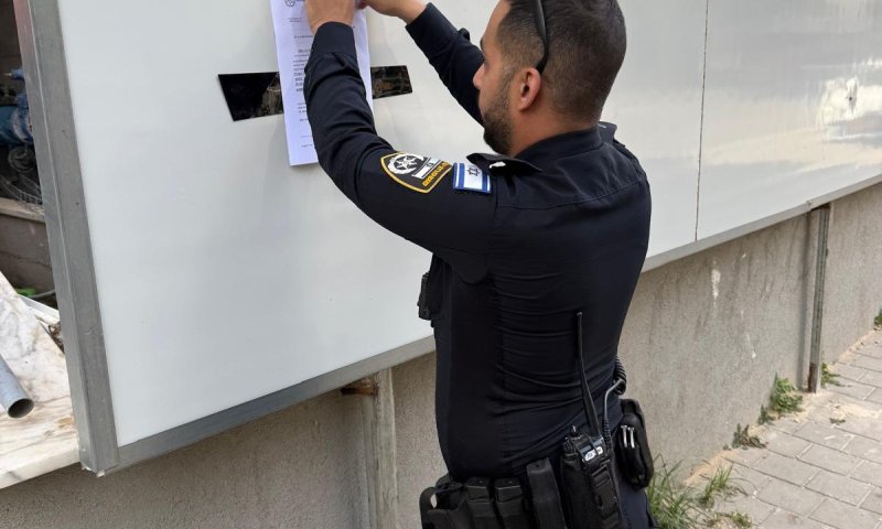 צו סגירה לאתר בנייה בבת ים בו נתפס שב"ח