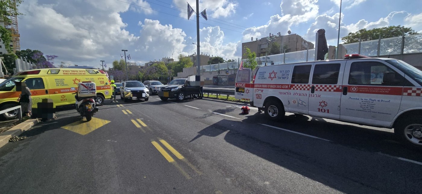 הולכת רגל נפגעה בתאונה סמוך למחלף וולפסון
