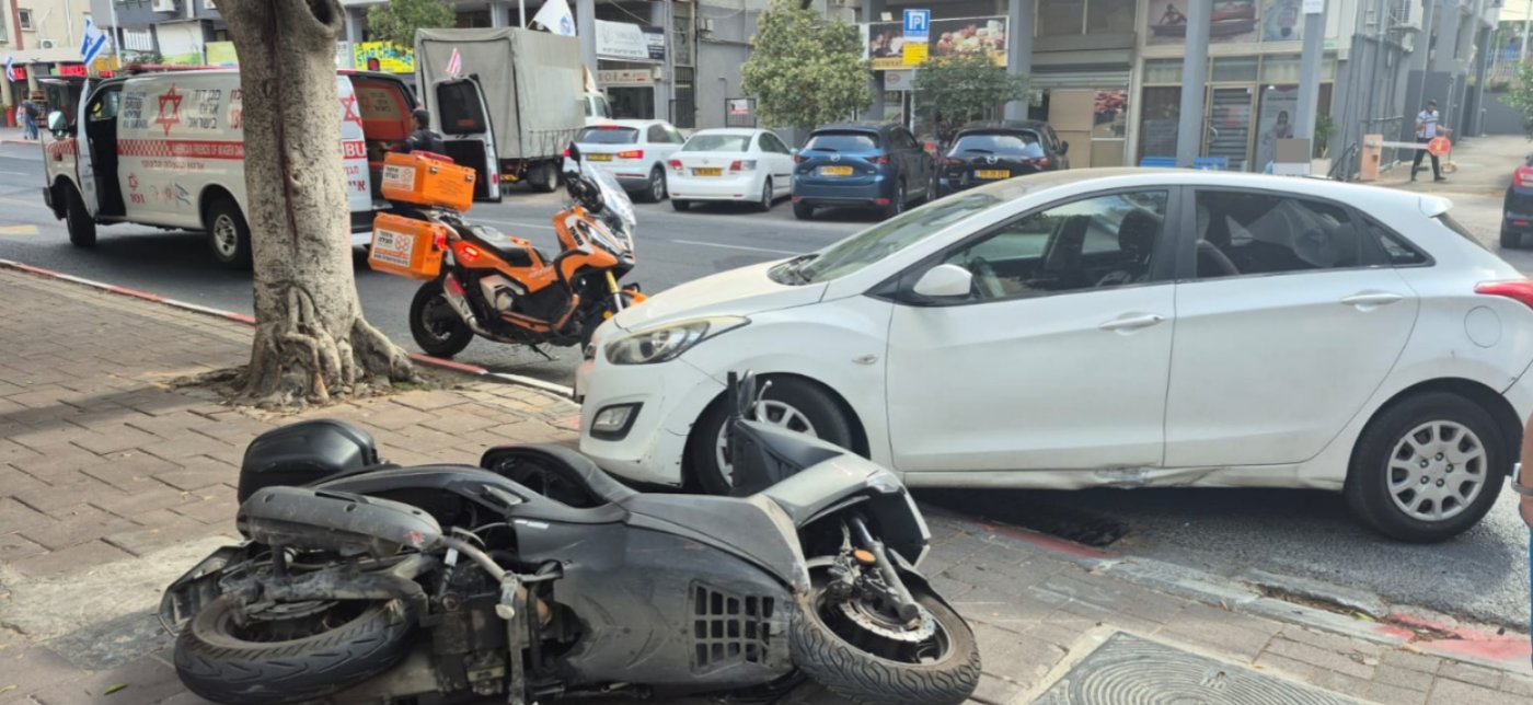 תאונת אופנוע במרכז בת ים